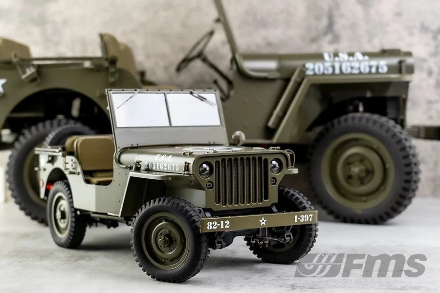 FMS 1/12 1941 Willys MB Electric Remote-Control Climbing Vehicle